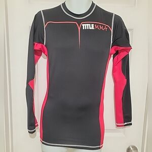 Title MMA Rashgaurd Men's Long Sleeve Jiu-Jitsu Mixed Martial Arts Size Small